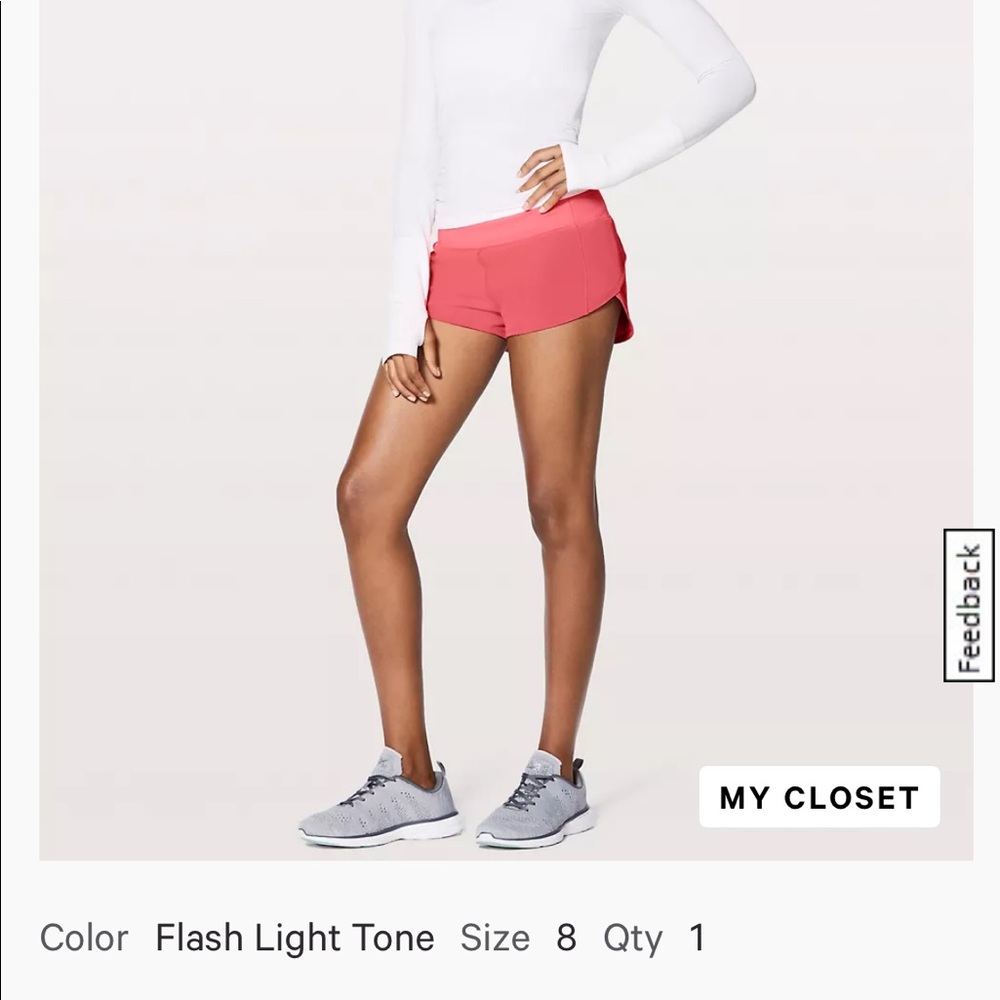 Lululemon Speed Up Low-Rise Lined Short 2.5"
